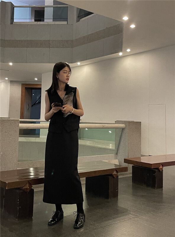 New in autumn!【SOUL】Slim and temperament commuter all-match skirt 2684# CLS