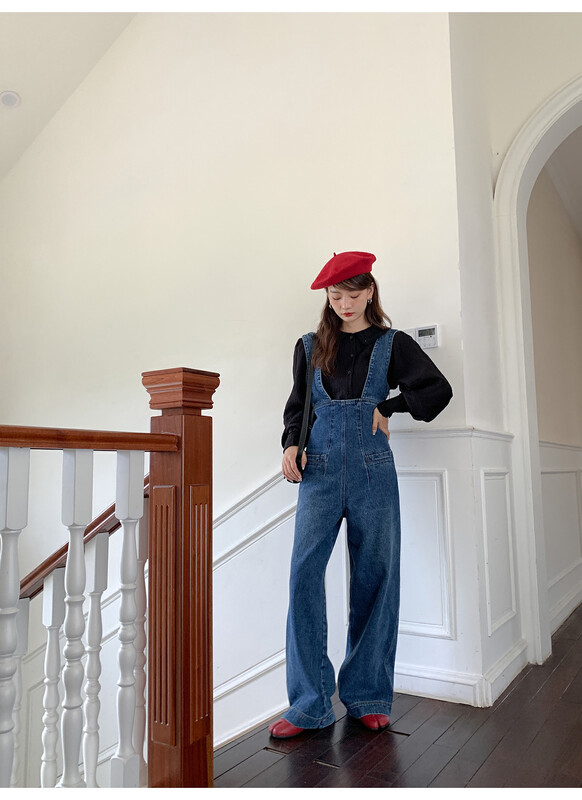 New in early autumn!【D.TWO D2】Fashionable street denim overalls 2305081# ZXL