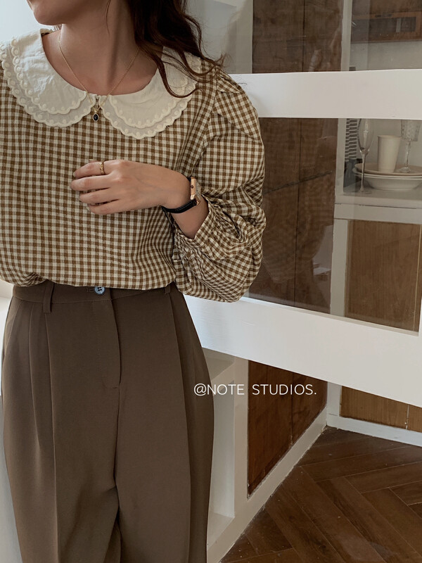New in early autumn! [NOTE] Korean version of the retro Western-style shirt 22761# HBX