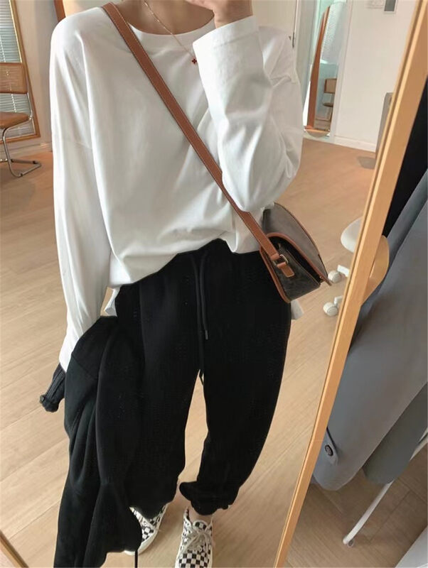 New in early autumn! [MALT] Essential basic loose slit long-sleeved T-shirt 6011# XYJ