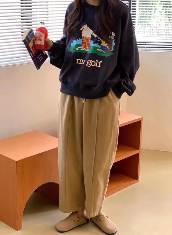 New in autumn! [MALT] Character print creative sweater 6056# XYJ
