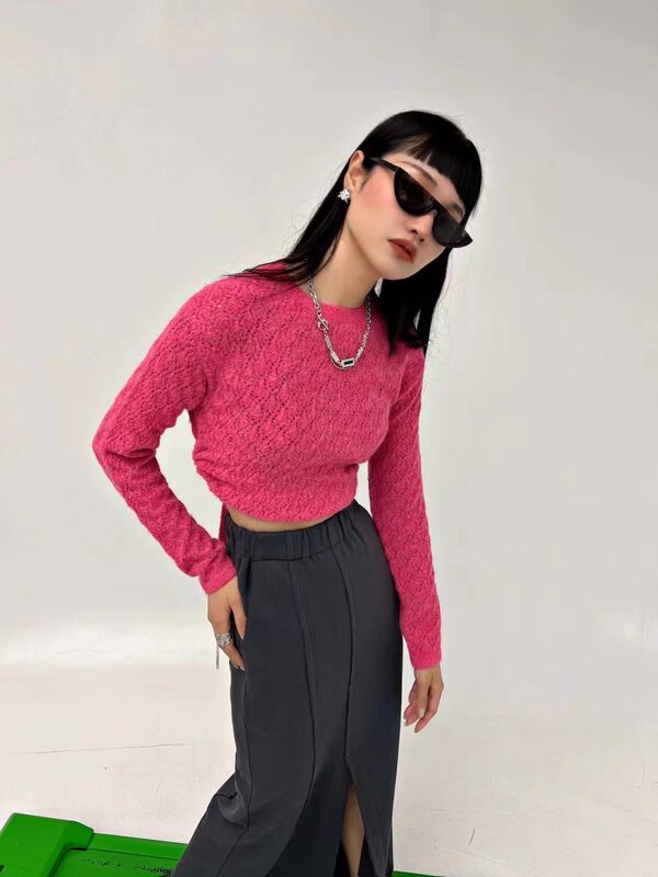 New in early autumn!【D.TWO D2】Hot girl fashion all-match knitted cardigan 2319016# ZXL