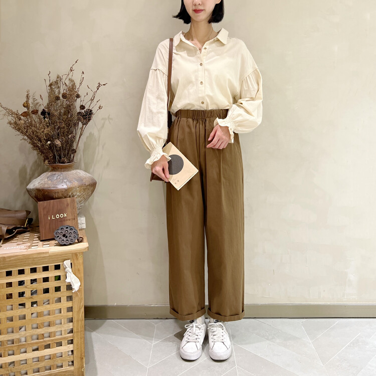 New in early autumn! [I LOOK] Korean version of simple Japanese casual pants 72021# ZJY