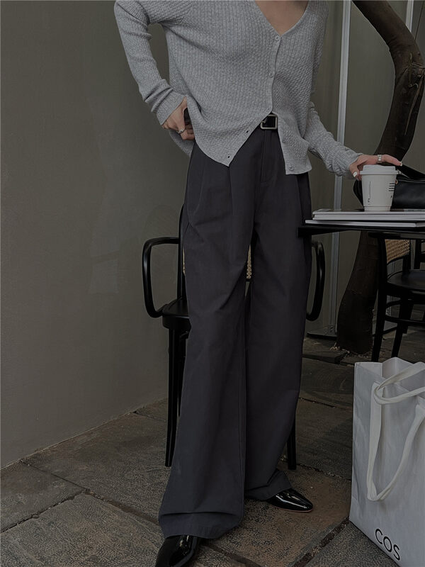 New in autumn! [SOUL] High waist and drape temperament all-match casual pants 2703# CLS
