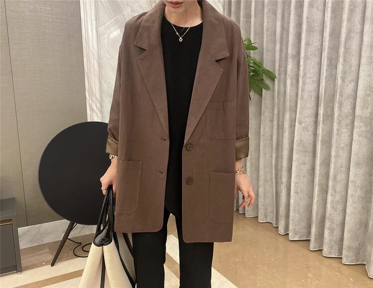 New in autumn! [SELF] Fashionable lapel breasted suit A5892# LSL