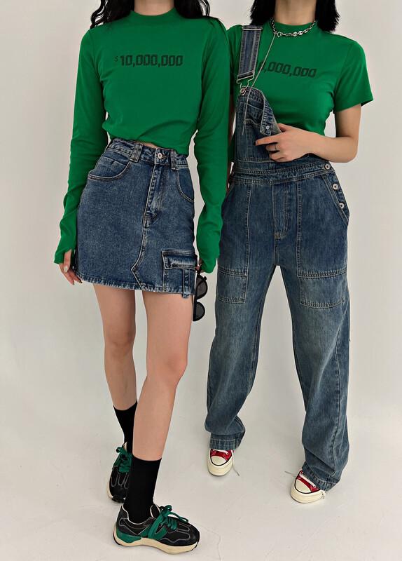 New in early autumn!【DTWO】High waist fashion wide leg overalls 2305102# ZXL