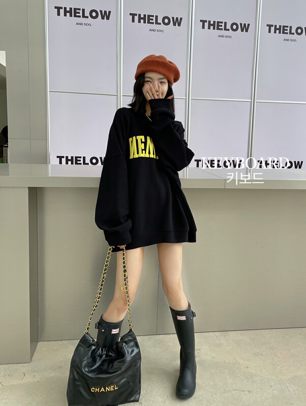 【KEYBOARD】Casual Simple Foam Letter Sweater Sweater C-2868# CQW