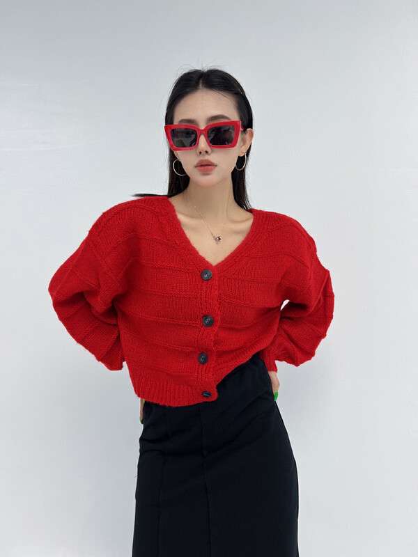 New in early autumn!【D.TWO D2】Simple style loose casual knitted cardigan 2319023# ZXL