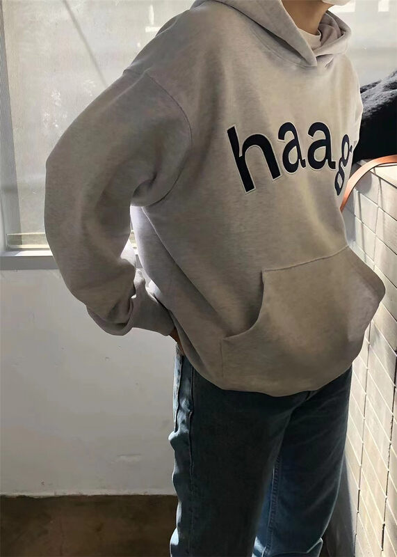 New in early autumn!【MALT】Korean letter print hooded sweater 6035# XYJ