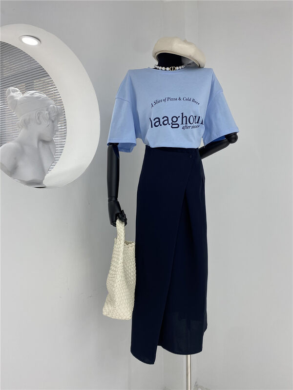 CXDHH【SOUL】Korean Simple A-Line Skirt YS1-XC17-BT16064211Q# CSX