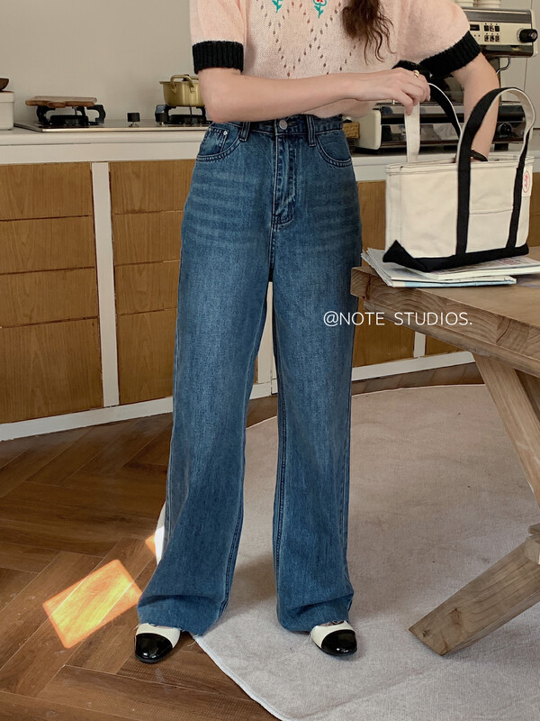 New in early autumn!【NOTE】High waist slimming washed jeans 22736# HBX