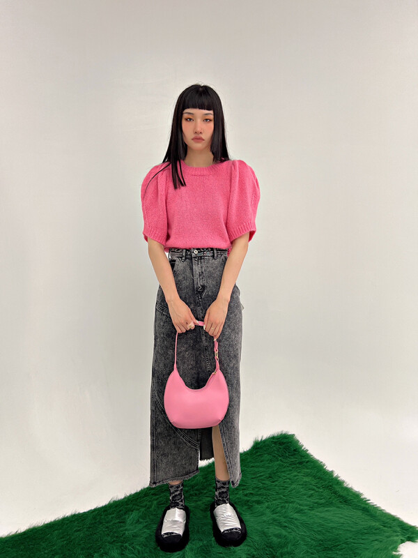 New in early autumn!【D.TWO D2】Slit irregular denim skirt 2329185# ZXL