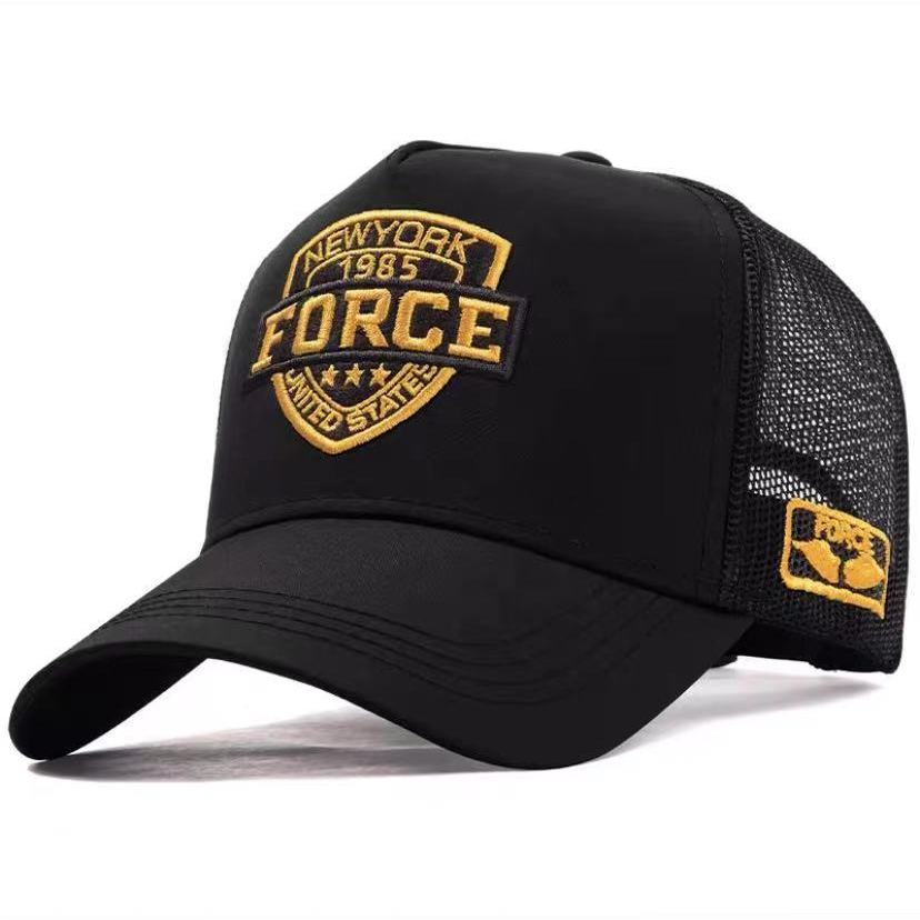 Hat men's high top big head circumference deepened mesh cap summer trend new peaked cap ladies sunshade sunscreen baseball cap