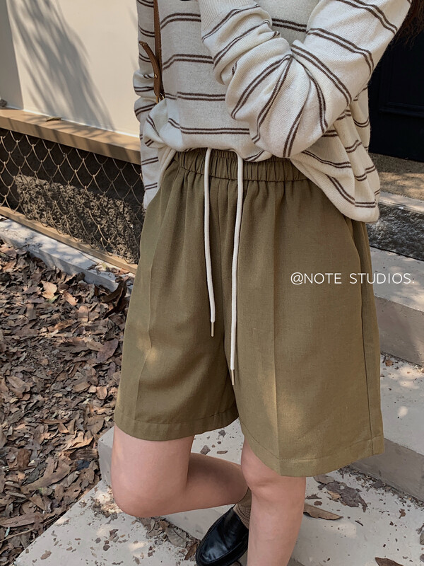 New in early autumn! [NOTE] Korean version of all-match high-waisted slim drawstring casual pants 22673# HBX
