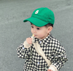 R standard children's baseball cap boys and girls spring and autumn all-match sports hat baby Korean version of the sunshade sunscreen peaked cap tide