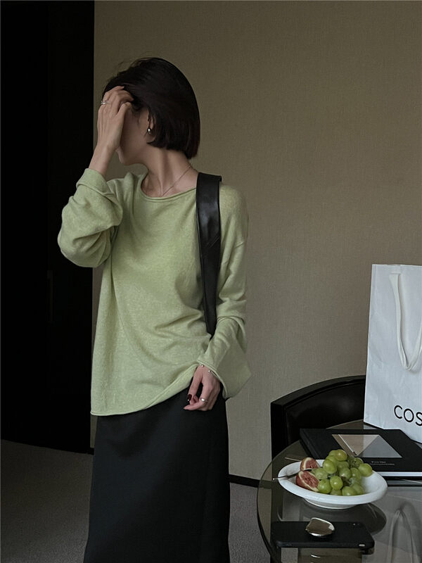 New in autumn! [SOUL] Korean casual and comfortable striped sweater 2752# CLS