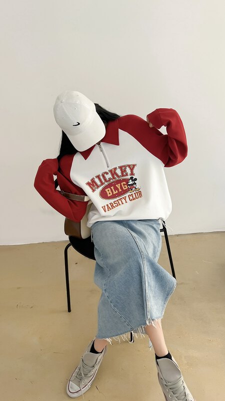New in early autumn! [OUR] Letter Fashion Loose Sweater 11617# LSW