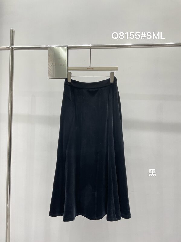 New in autumn!【Z.P STUDIOS】velvet all-match fishtail skirt 8155# ZJY