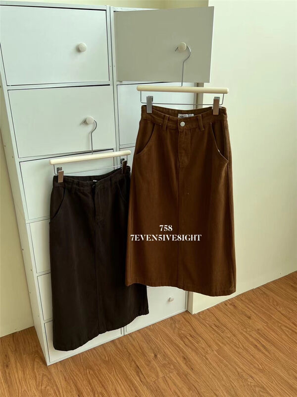 New in autumn!【7EVEN5IVE8IGHT】Korean version all-match skirt YS1-1326# HJY