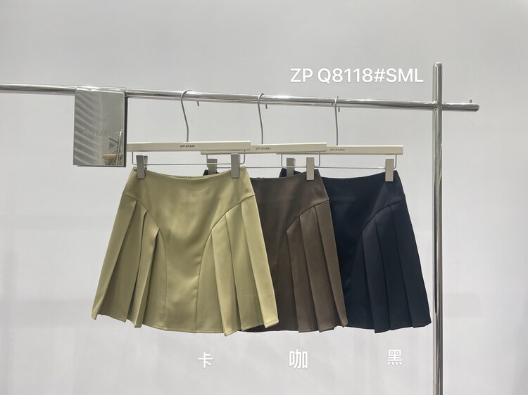 New in early autumn!【Z.P STUDIOS】Korean style all-match slim pleated skirt 8118# ZJY