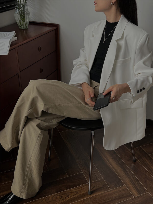 New in autumn! [SOUL] Commuter style all-match temperament double-breasted suit 2652# CLS