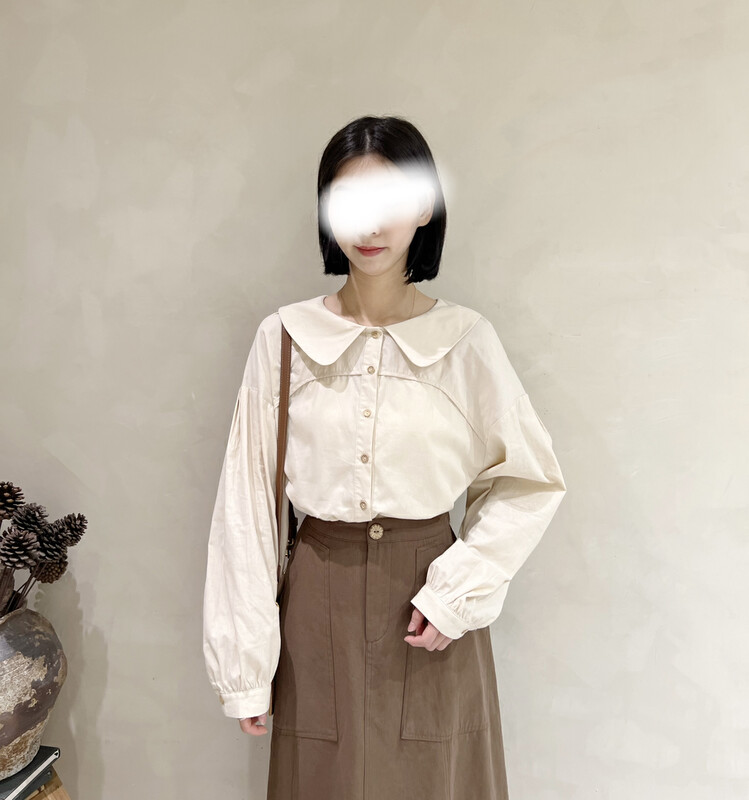 New in early autumn!  【I LOOK】Japanese girly big lapel shirt 12080# ZJY