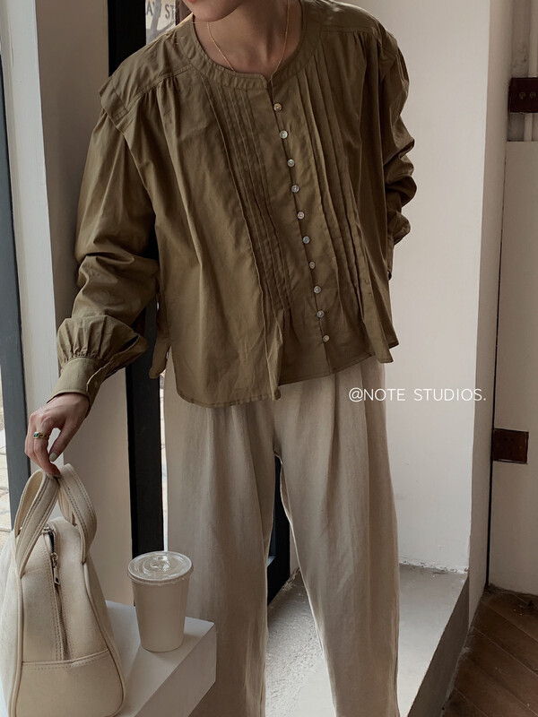 New in early autumn! [NOTE] Korean style design retro shirt 22651# HBX