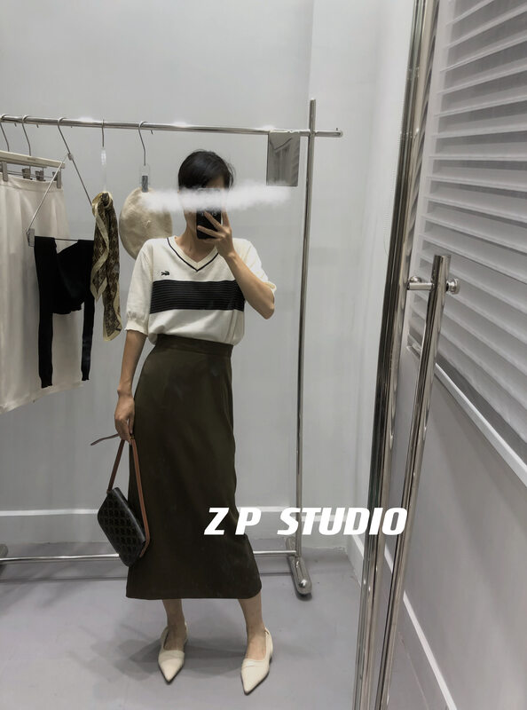 New in early autumn!【Z.P STUDIOS】Korean fashion simple all-match skirt 8099# ZJY