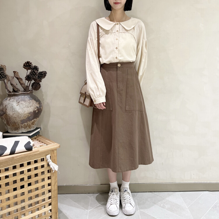 New in early autumn! [I LOOK] Line sense all-match Japanese skirt 72065# ZJY