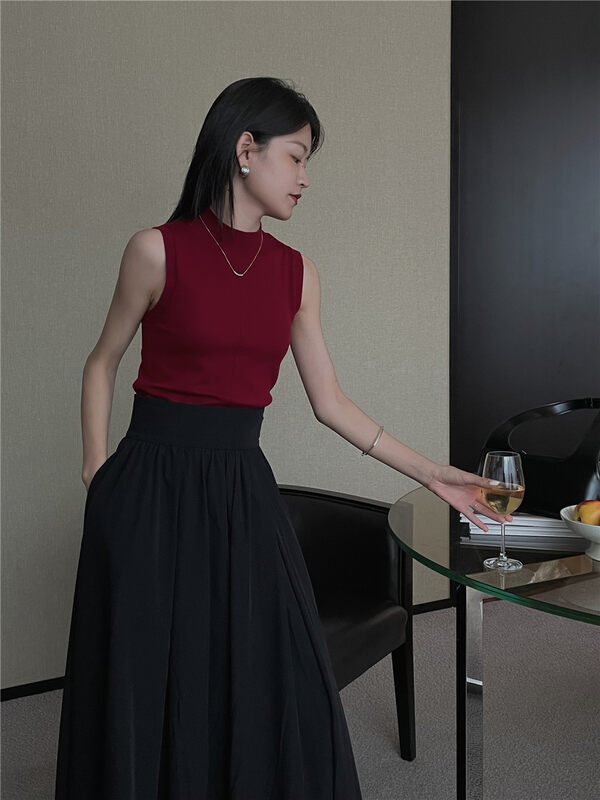 New in autumn! [SOUL] Korean version of the simple and versatile breast-covering vest/sling 2761# CLS