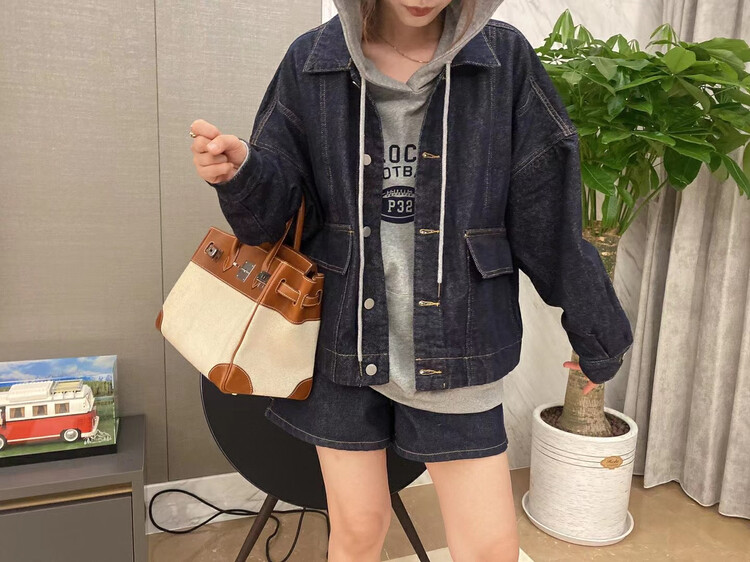 New in early autumn! [SELF] Korean version of loose all-match denim jacket A5009# LSL