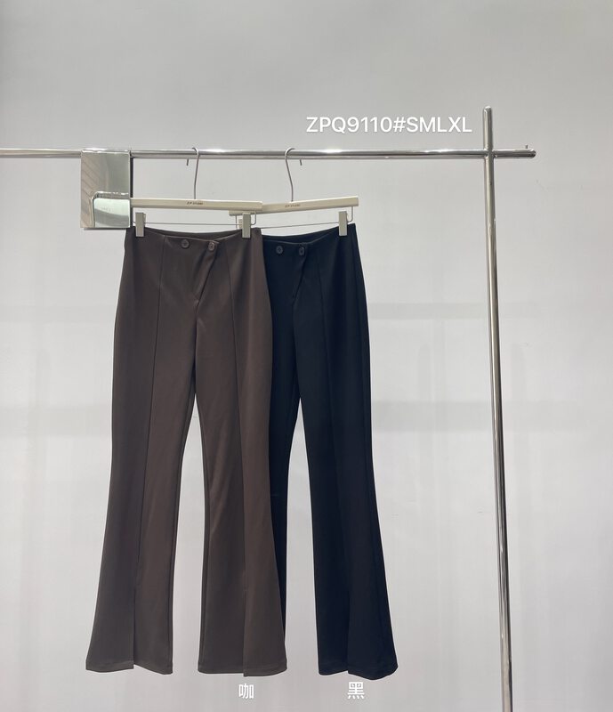 New in early autumn!【Z.P STUDIOS】Korean style all-match slim slit casual pants 9110# ZJY