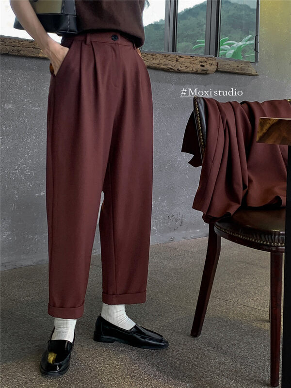 New in early autumn! [MOXI] Retro commuter casual trousers 58725# XJ