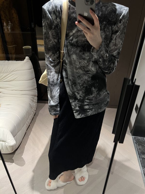 New in early autumn! [Modern 197] Personalized tie-dye long-sleeved bottoming shirt 61129# LSL