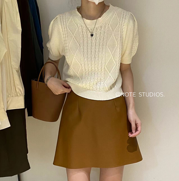 New in autumn! [NOTE] Korean version ins twist pullover sweater M6357# HBX