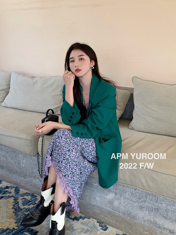 New in early autumn!【APM YUROOM】Korean double-breasted commuter fashion suit 22918A# LSL