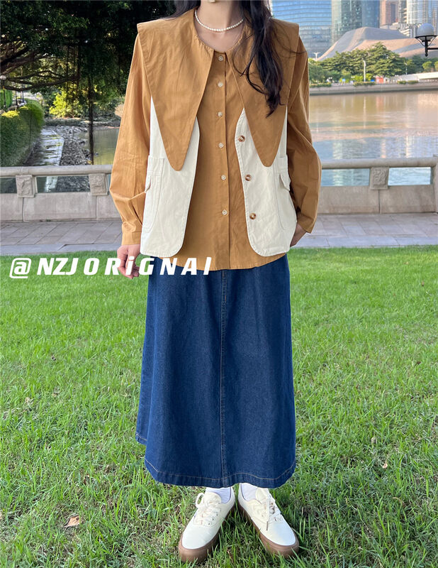 New in autumn! [NZJ] Japanese simple and comfortable vest (only vest) 820323# L