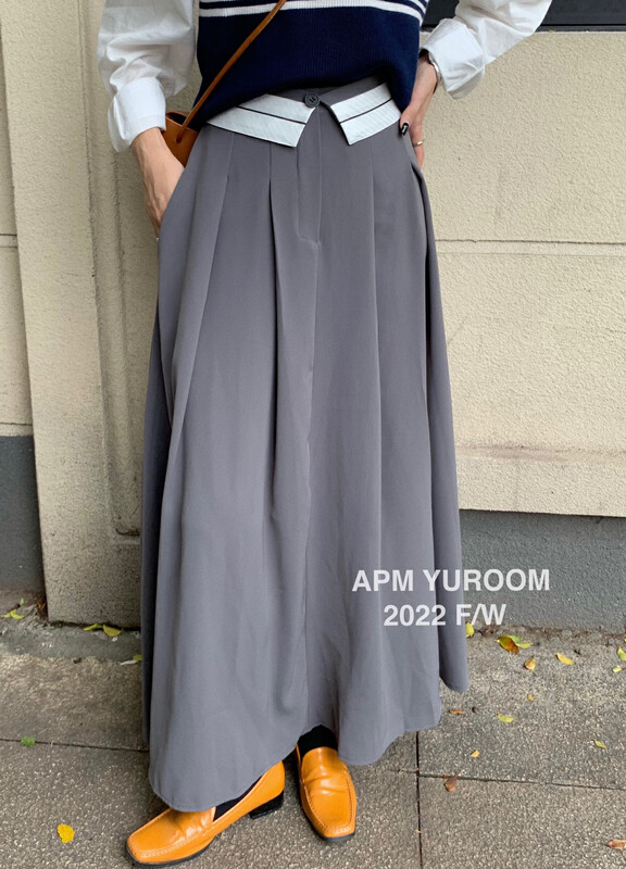 New in early autumn!【APM YUROOM】Korean version all-match high waist skirt 9075# LSL