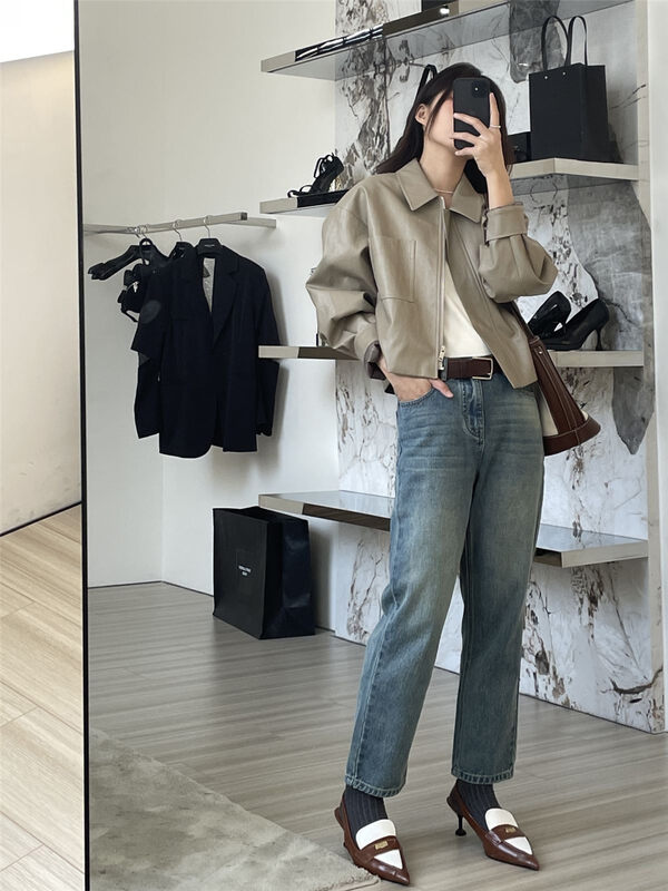 New in early autumn! [CLEAN SPACE] Simple and versatile harem slimming jeans 29800-29800A# CQW