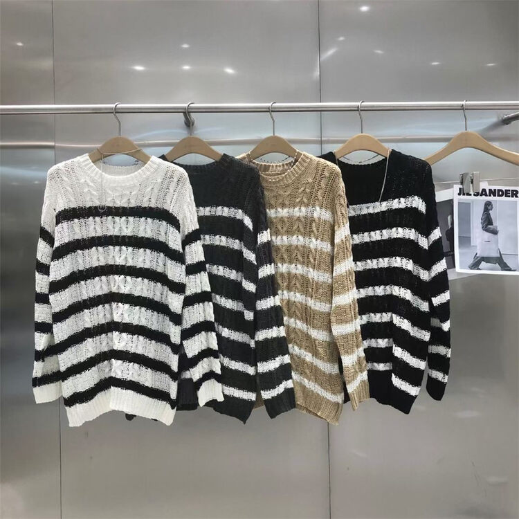 New in autumn! [S'SEVEN] Striped Korean Pullover Sweater 3802# XYJ