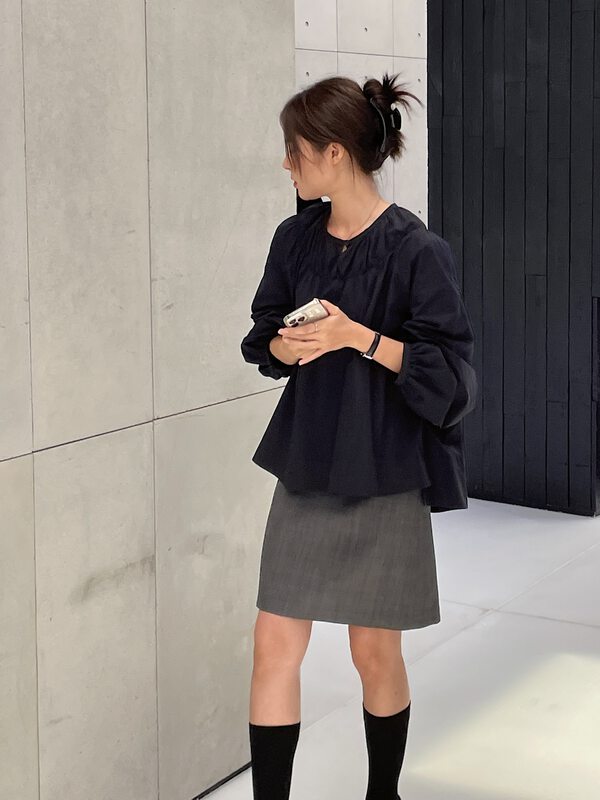 New in early autumn!【CLEAN SPACE】Solid color loose all-match small shirt 33217# CQW
