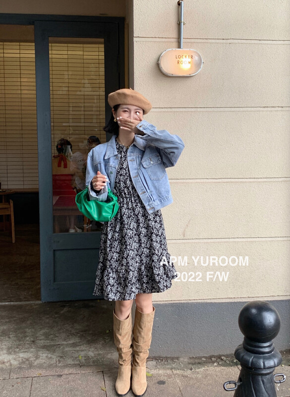 Autumn is new! [APM YUROOM] New Korean casual all-match denim jacket 21101A# LSL