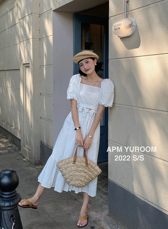 【APM YUROOM】Temperament polka dot design dress YS1-8183# LSL