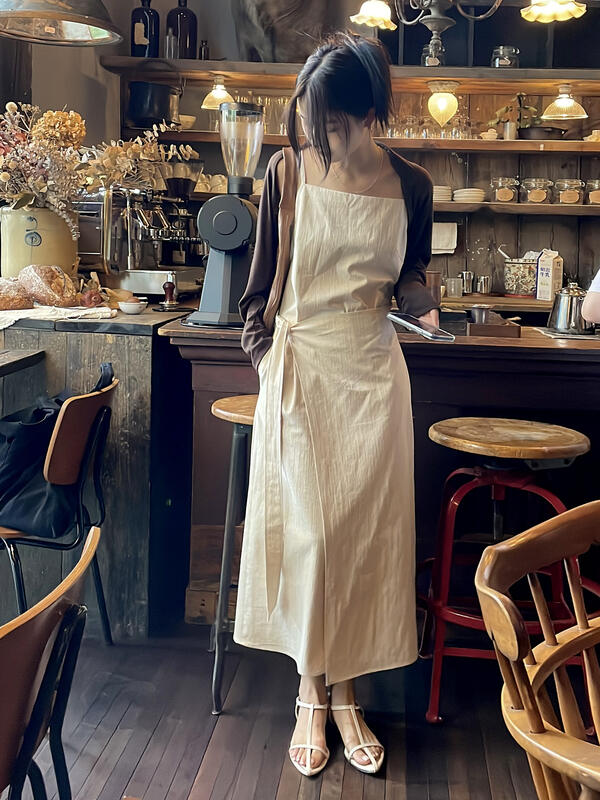 【CLEAN SPACE】French Design Sling Dress 32935# CQW