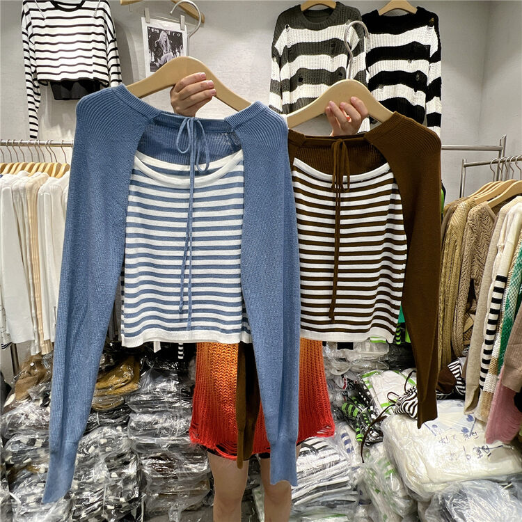 Autumn is new! [S'SEVEN] Sleeveless Versatile Vest + Long Sleeve Solid Color Small Shirt Set 9709# XYJ