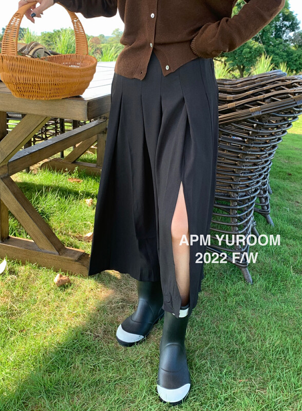 Original price 77.83! New in early autumn! [APM YUROOM] Korean version all-match pleated skirt 9002# LSL