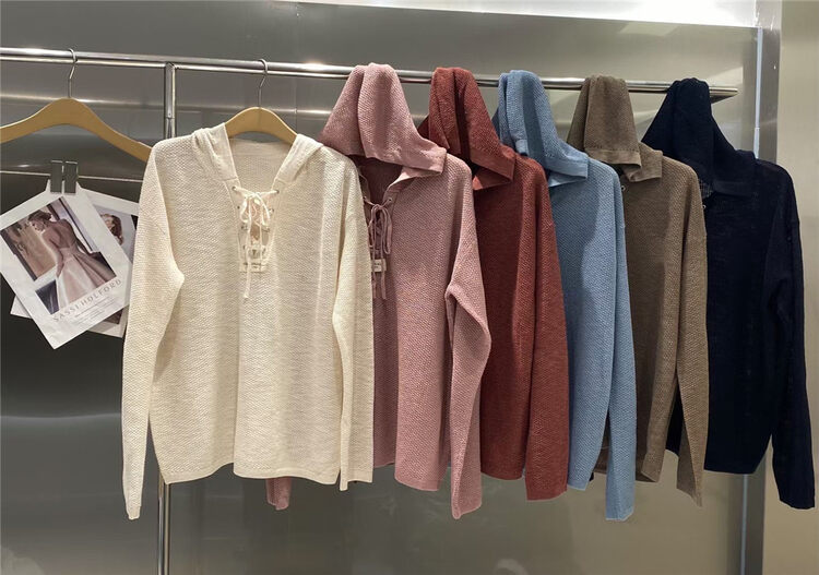 New in early autumn!【S'SEVEN】Korean Hooded Loose Knit Sweater 3136# XYJ