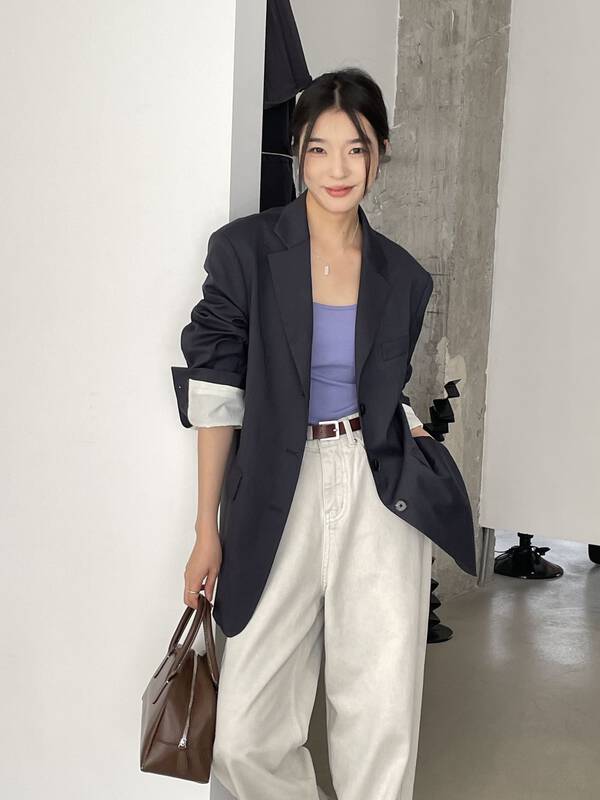 New in early autumn! [CLEAN SPACE] temperament loose commuter suit (including 6% wool) 27993# CQW