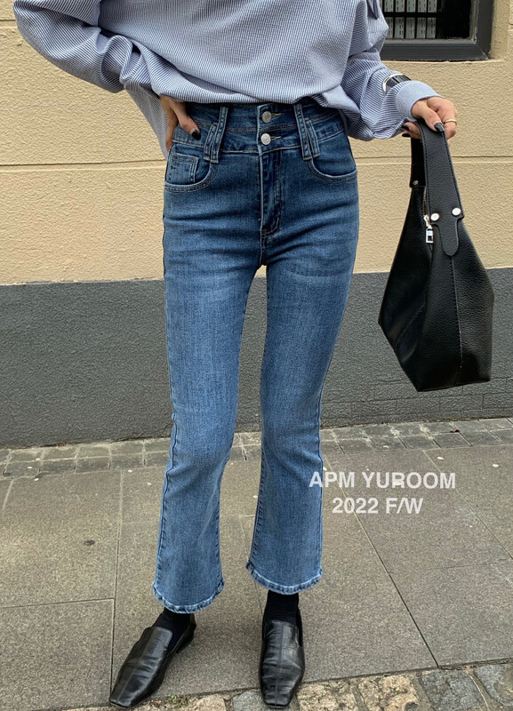 New in early autumn! [APM YUROOM] New Korean version of all-match high-waisted slim jeans 9066# LSL