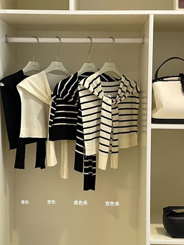 New autumn style! [zero-nine zero nine] stripe knitting versatile shawl ys1-112 # zjy